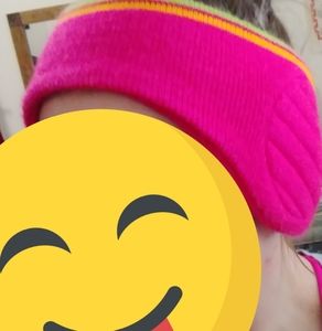 Pink headband ear warmer